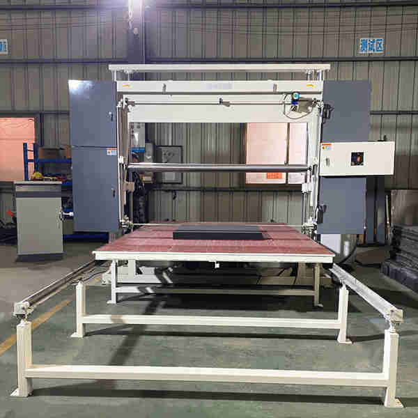 再生绵台板吸风平切机